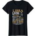 thumbnail image 1 of Libra Lady Shirt Astrology Zodiac Sign Libra Woman Girl T-ShirtMen's and women's gift, black and white T-shirt, size: Extra large S-4XL, 1 of 4