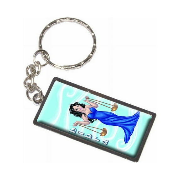 Libra Scales Zodiac Astrological Sign Astrology Keychain Key Chain Ring