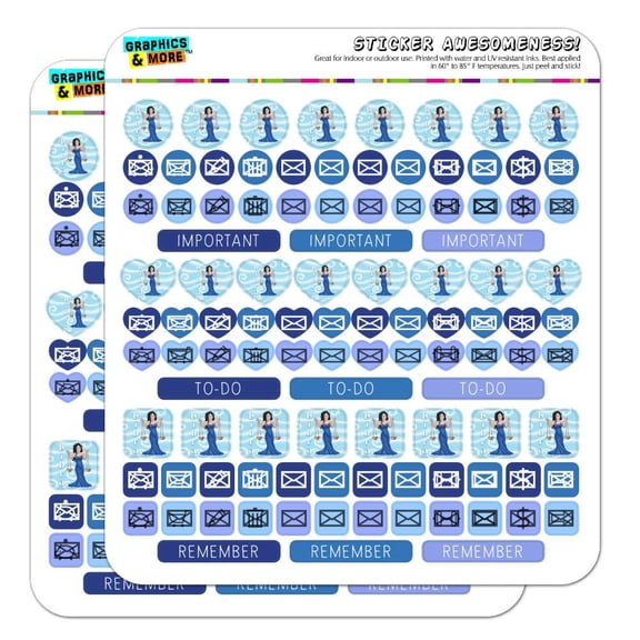 Libra Scales Zodiac Horoscope Planner Calendar Scrapbooking Crafting Sticker Set