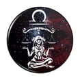 thumbnail image 1 of Libra Scales Zodiac Sign Horoscope in Space Pinback Button Pin, 1 of 4