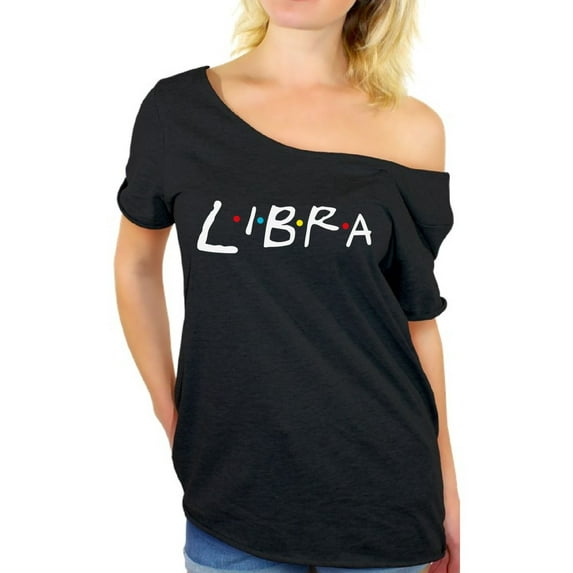 Libra Shirts for Women - Zodiac Birthday Gifts - Off the Shoulder Tops