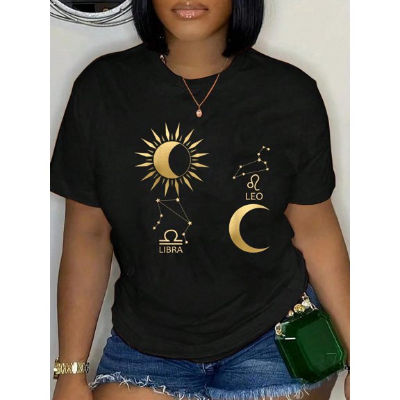 Libra Sun-Leo Moon Zodiac T-Shirt