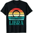 thumbnail image 1 of Libra Sunset Zodiac T-ShirtBrand clothing, men and women can wear, black, white, gifts., 1 of 4