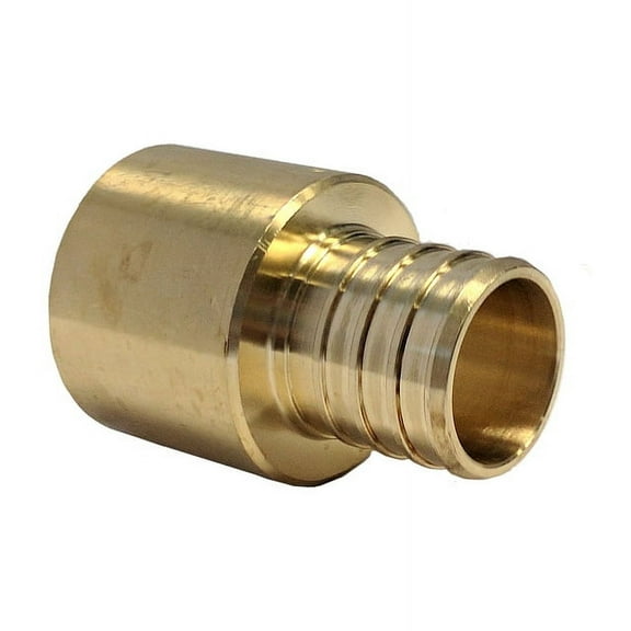 Libra Supply 1/2 inch Pex to 3/4 inch Copper Lead Free Brass Pex Adapter, Barb to Sweat, (Pack of 10 pcs, Click in for more size options), 1/2'' to 3/4'', 1/2-inch to 3/4-inch, PEX fittings