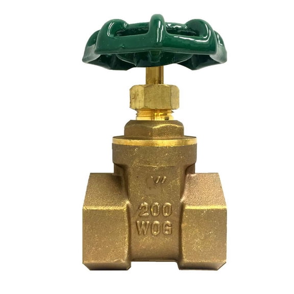 Libra Supply 3/4'', 3/4 inch IPS Threaded Brass Gate VALVES, 200 PSI, 5pcs