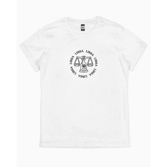 Libra T-Shirt Australia Online colour_white