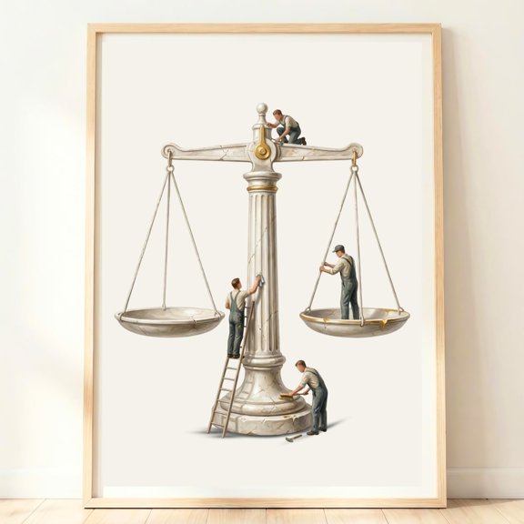 Libra Wall Art Zodiac Scale Decor Astrology Print Libra Home