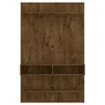 thumbnail image 1 of Libra Wood Fltg. 45" Wall Entertainment Center w/ Overhead Shelf in Rustic Brown, 1 of 5