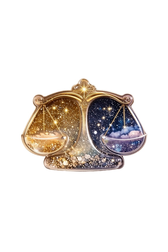 Libra Zodiac Acrylic Pocket Toy, 2D Constellation Hug Card Keychain, Safe Rounded Edge Bag Charm & Desktop Ornament, Portable Travel Gift for Kids Students, Halloween Birthday Party Favor (Style G)