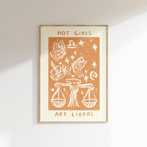 Libra Zodiac Air Sign Wall Art Home Decor
