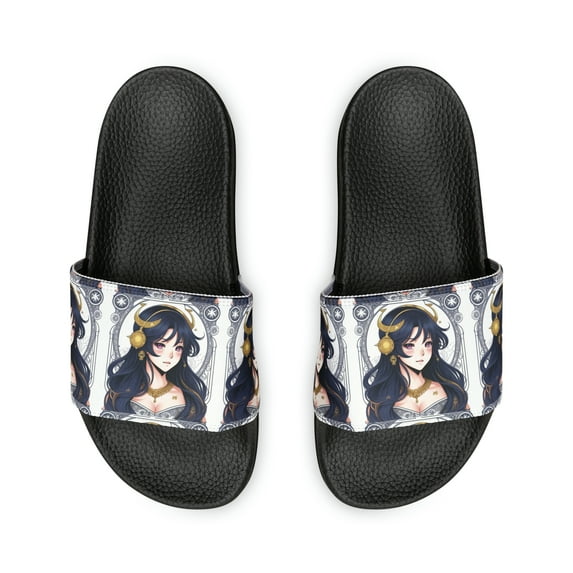 Libra Zodiac Anime Women's PU Slide Sandals