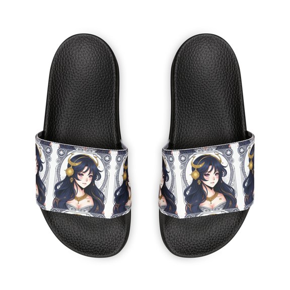 Libra Zodiac Anime Women's PU Slide Sandals