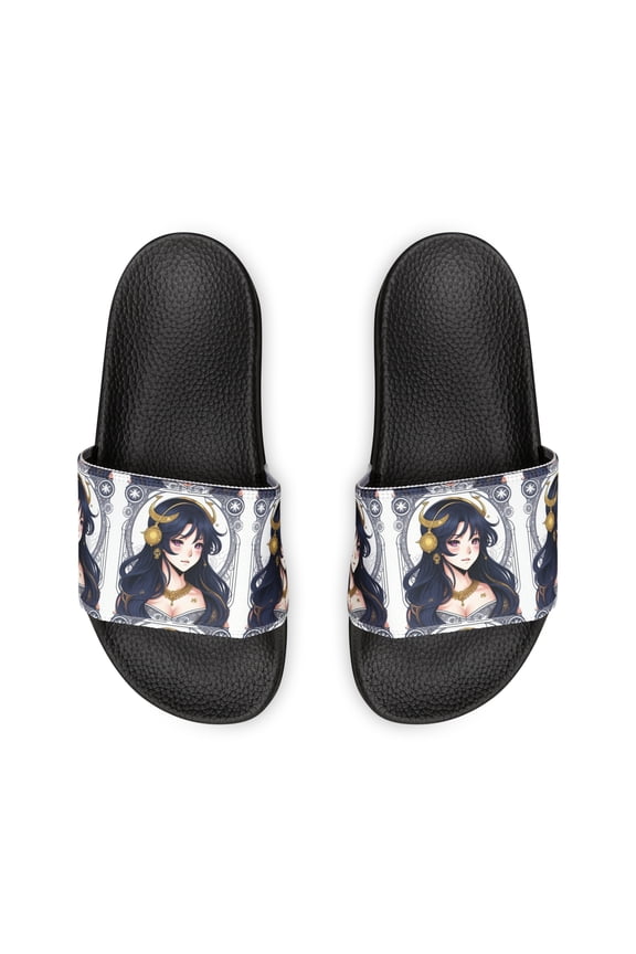 Libra Zodiac Anime Women's PU Slide Sandals