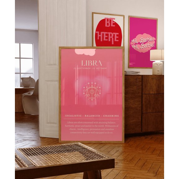 Libra Zodiac Aura Poster