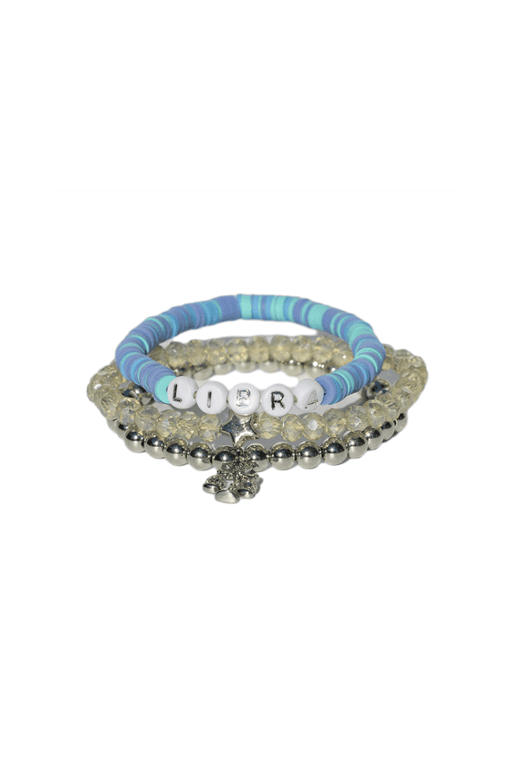 Libra Zodiac Beaded Word Bracelet Set | Astrology |Perfect Gifts |Jewelry Made by Me