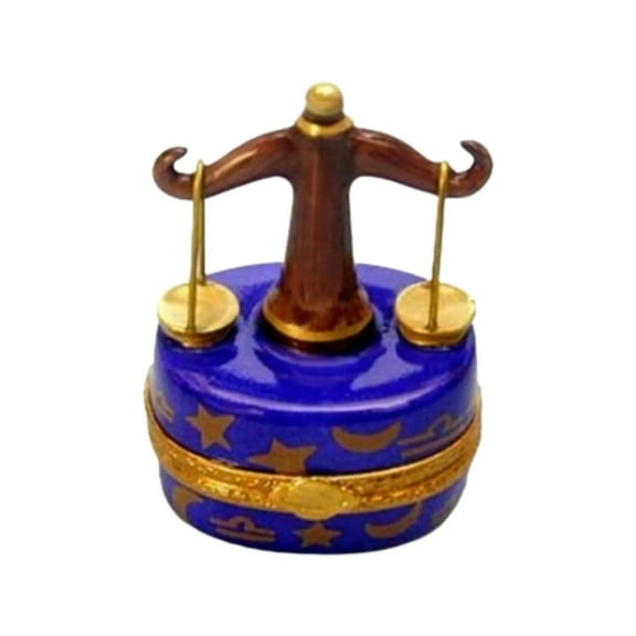Libra Zodiac Limoges Box for Astrology Lovers Limoges Box Porcelain Figurine