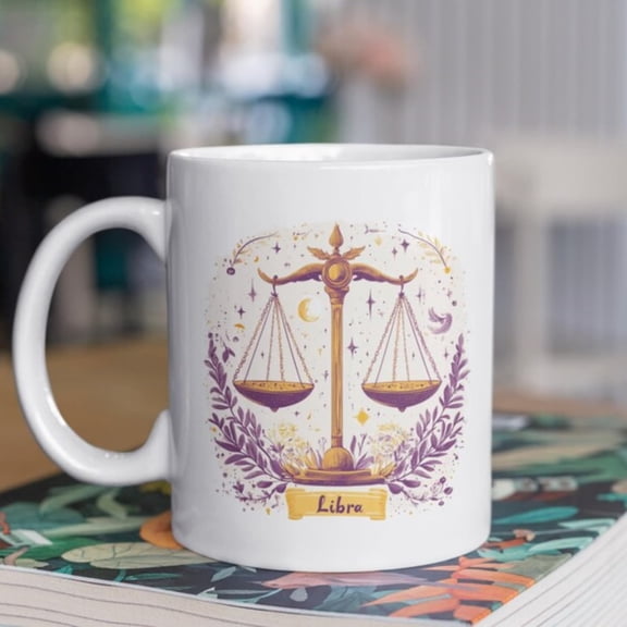 Libra Zodiac Mug Celestial es Coffee Cup September October Birthday Gift Mtil Balance Tea Mug Libra Astrology Gift.