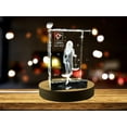 thumbnail image 1 of Libra Zodiac Sign 3D Engraved Crystal Keepsake Gift, 1 of 5