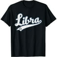 thumbnail image 1 of Libra Zodiac Sign Astrology September October Birthday Retro T-Shirt, 1 of 3