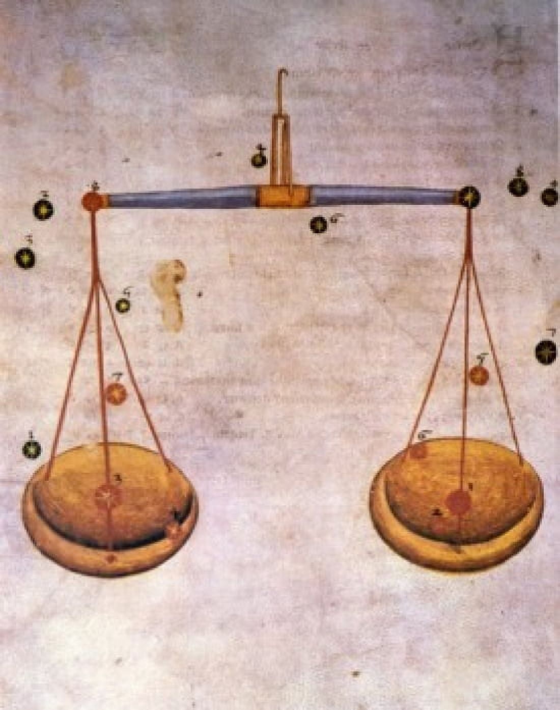 Libra or Balance Signs of the Zodiac by artist unknown (from Atlas Celeste De Strabov) Canvas Art - (18 x 24)
