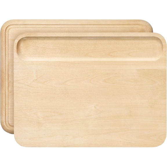 LibraMAL Cutting Board - Medium (14 x 10) - Double Sided Wood Cutting Board - Made From FSC-Certified Birch Wood - Food-Safe Mineral Oil & Wax Finish