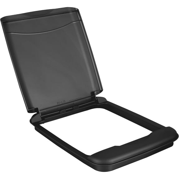 LibraMal 35 Quart Garbage Can Lid for Base Kitchen and Bathroom Cabinet, Replacement Plastic Trash Bin Lid Only, Black, RV-35-LID-18-1