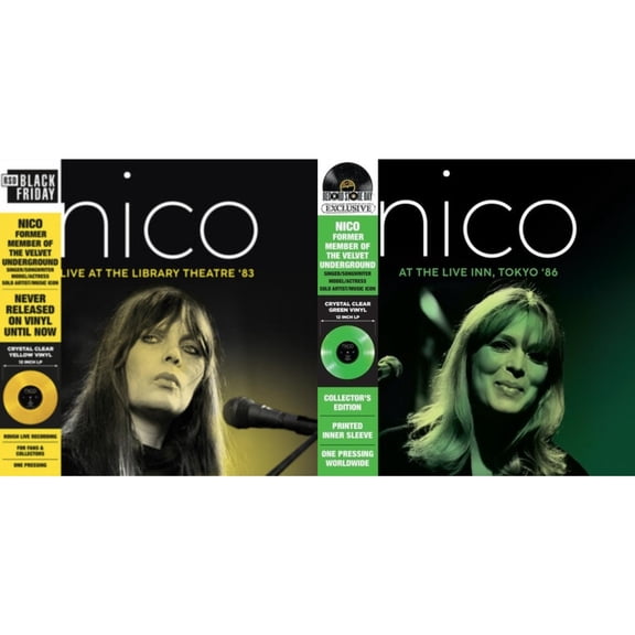 Librairy Theatre '83 (Crystal Clear Yellow Tint LP Vinyl) & At The Live Inn, Tokyo '86 (Deluxe/Crystal Clear Green LP Vinyl)