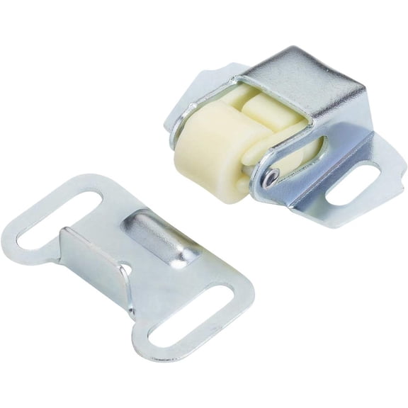 Librala Hardware Roller Wheel Spring Cabinet Furniture Closet Door Catch Latch Holder in Zinc Finish with Screws, ROKRC