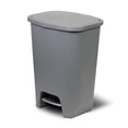 thumbnail image 1 of Librala Kitchen Trash Can | Large Plastic Waste Bin with Odor Protection of Lid | Hands Free with Step On Foot Pedal and Garbage Bag Rings, 20 Gallon, Grey, 1 of 7