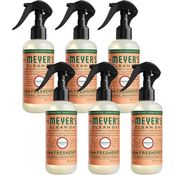 Librala Mrs Meyers Clean Day Room Freshener - Geranium,8 Fl Oz (Pack of 6)
