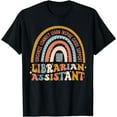 thumbnail image 1 of Librarian Assistant Appreciation Library Book Reader Rainbow T-Shirt, 1 of 4