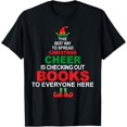 thumbnail image 1 of Librarian Christmas tShirt Elf Cheer Shirt, 1 of 4