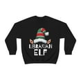thumbnail image 1 of Librarian Elf Christmas Unisex Sweatshirt, S-2XL Holidays Xmas Elves, 1 of 9