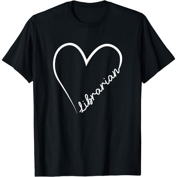 Librarian Heart Career Profession Appreciation Library Love T-Shirt