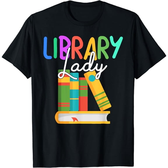 Librarian Library Lady Reading Bookworm Books Lover T-Shirt