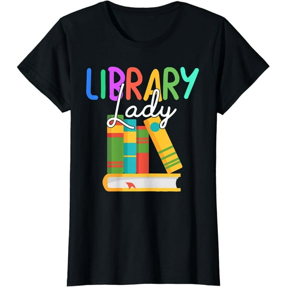 Librarian Library Lady Reading Bookworm Books Lover T-Shirt