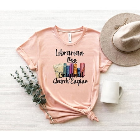 Librarian The Original Search Engine Shirt, School Librarian Teacher Shirt, Book Lover T-Shirt, Librarian Tee, Bibliophile Shirt, Book Tee All Size S-5XL