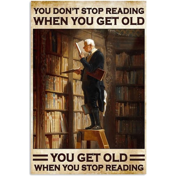 Librarian You Don'T Stop Reading Metal Tin Sign Vintage Aluminum Sign 8x12 Inch