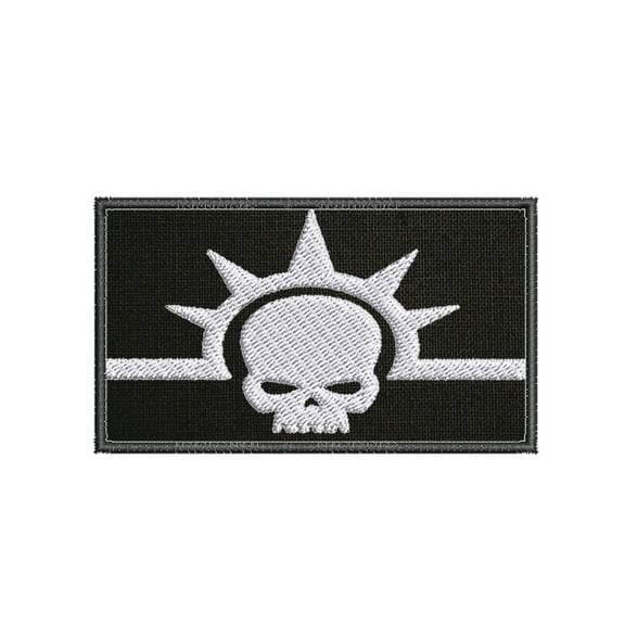 Librarius Warhammer 40k Embroidered Patch Iron-On Applique, Cosplay Vest Clothing Badge Back Packs Uniform, Geeks & Gamers, Table Top, Anime, Cartoon, Grim Dark DIY