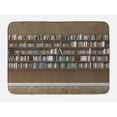 thumbnail image 1 of Library Bath Mat, Interior Scene with Bookshelves on Wall Full of Books Reading Time Theme Graphic, Plush Bathroom Decor Mat with Non Slip Backing, 29.5" X 17.5", Multicolor, by Ambesonne, 1 of 2