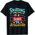 thumbnail image 1 of Library Book For Student Teacher Reading Is A To Adventure T-Shirt, 1 of 4