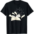 thumbnail image 1 of Library Book Reading Librarian Bookworm Gift Heart Reading T-Shirt, 1 of 4