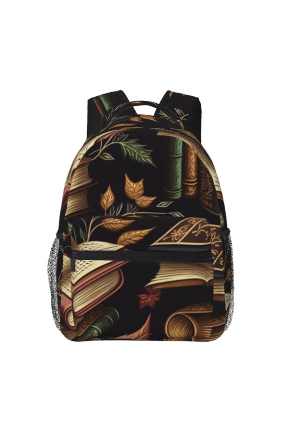 Library Books Magic Book Laptop Backpack Travel Rucksack for Teens Adults, Fits 15-inch Notebook