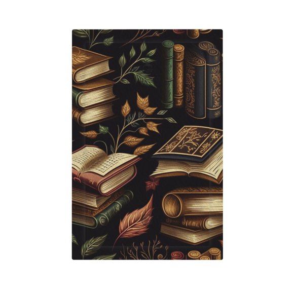 Library Books Magic Book Light Switch Cover Decorator No Device Blank Wall Plate 1-Gang Receptacle Outlet Decor