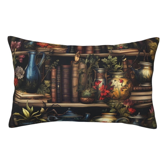 Library Books Magic Cool Pillowcase 20x30 Rectangle Throw Pillow Case Cover Cushion with Hidden Zipper for Sofa Couch Car