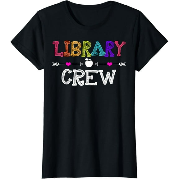 Library Crew Teacher Funny First Day of School Gift T-Shirt