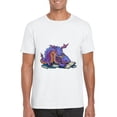 thumbnail image 1 of Library Dragon Reading Lover Bookworm Fantasy Mythical T-Shirt, for men & women, up to size 5XL, 1 of 3