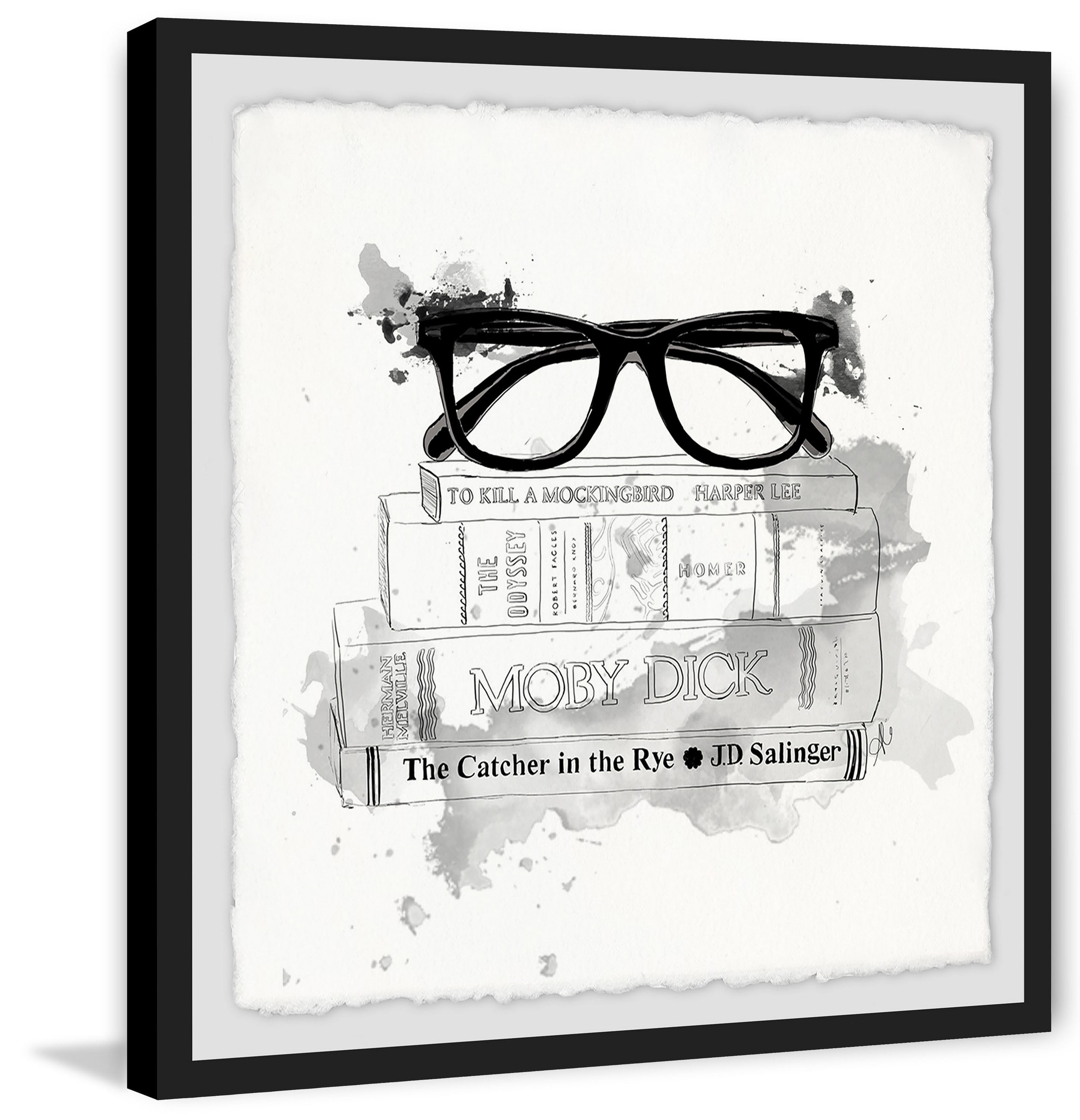 Library II Framed Painting Print
