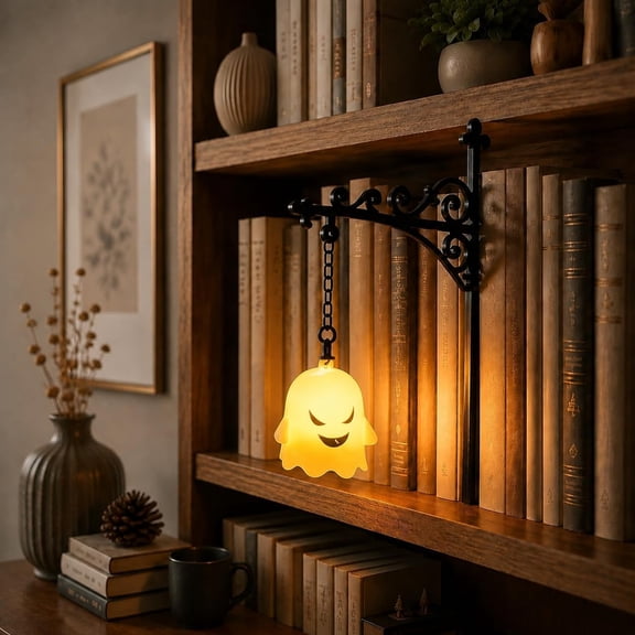 Library Lantern Bookshelf Light – Warm LED Mini Lamp for Book Nook Shelf Decor Gift