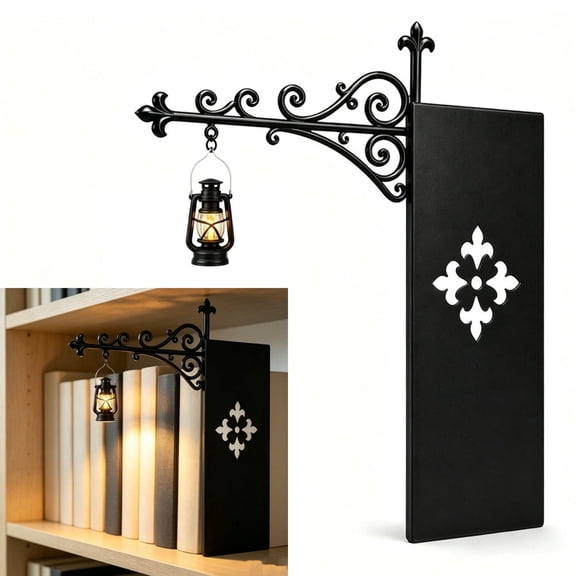 Library Lantern,Decorative Bookshelf Lighting,Antique LED Books Nook Lamp Ornament for Study Reading Corner Home Library,Unique Gift for Book Lovers